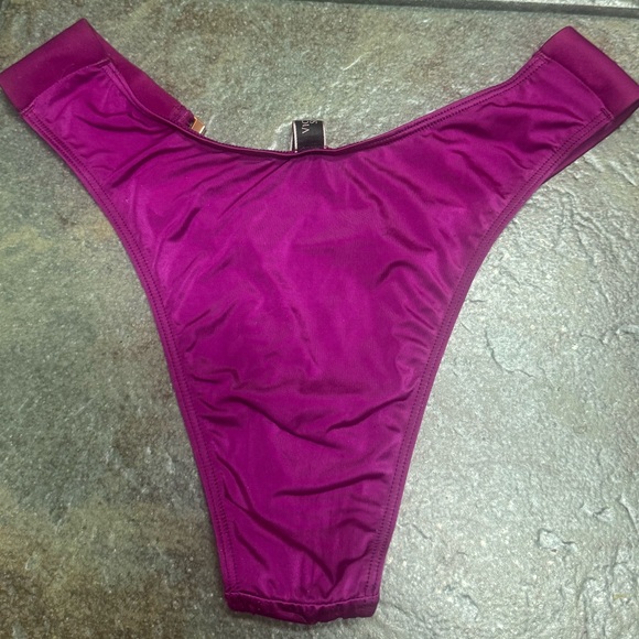 Victoria's Secret Magenta Lingerie with Metallic Accents S - Picture 4 of 4